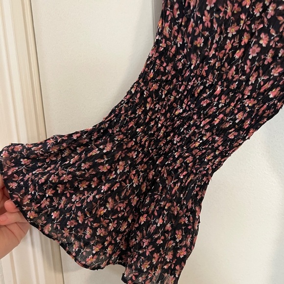 Rebecca Taylor Francesca Silk & Cotton Ruffle Blouse - Picture 6 of 9